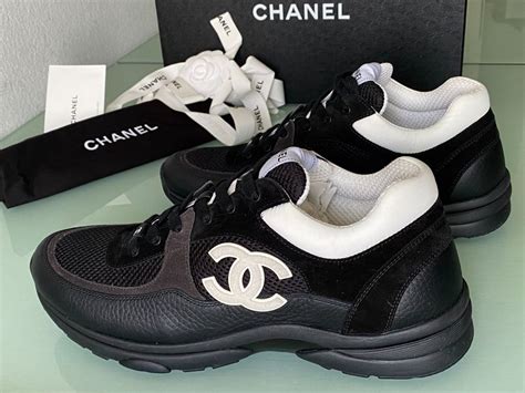 chanel sneaker weis schwarz